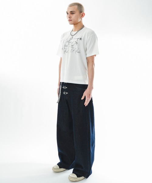 SHORT ROUND(ショートラウンド)の「SHORT ROUND/【26年春夏新作】ファイヤーマンバギーデニムパンツ(デニムパンツ・メンズ・インディゴブルー/ブラック系2・LARGE/MEDIUM)」の20枚目の写真