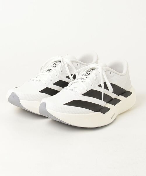 adidas(アディダス)の「adidas ADIZERO EVO SL WOVEN アディダス アディゼロ EVO SL ウーブン(その他シューズ・レディース・ブラック/ホワイト・23.5cm/24cm/24.5cm/25cm/25.5cm)」の1枚目の写真