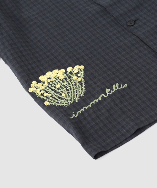 mii(ミー)の「mii (ミイ) CHECK EMBROIDERED SHIRT(シャツ/ブラウス・メンズ・ブラック/ベージュ・LARGE)」の4枚目の写真