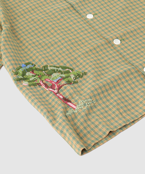 mii(ミー)の「mii (ミイ) CHECK EMBROIDERED SHIRT(シャツ/ブラウス・メンズ・ブラック/ベージュ・LARGE)」の5枚目の写真