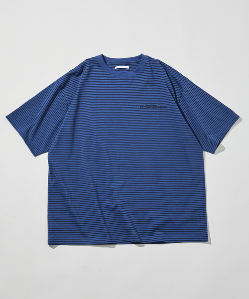 Firsthand(ファーストハンド)の「MA Firsthand/マ ファーストハンド MA ベーシック ロゴ 刺繍 ショートスリーブ Tシャツ ピンボーダー(Tシャツ/カットソー・メンズ・ホワイト/ネイビー/ブラック・LARGE/MEDIUM/SMALL)」の17枚目の写真