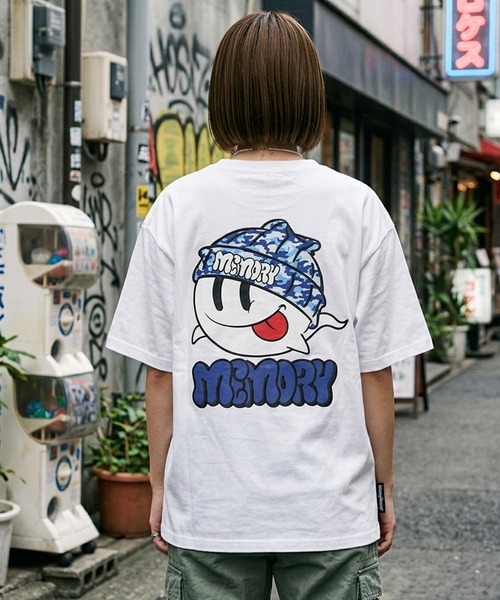 #MEMORY(メモリー)の「【MEMORY】オバケ ヘビーウェイトTシャツ / Ghost Heavyweight T-Shirt(Tシャツ/カットソー・メンズ・ホワイト/ブラック系1/ブラック系2・M/L/XL)」の10枚目の写真