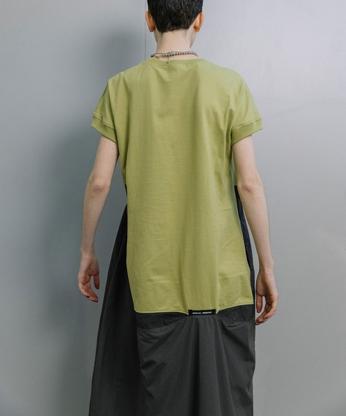 MARECHAL TERRE（マルシャルテル）の「アシンメトリーコンビネーションワンピース（ワンピース・レディース・マスタード/ネイビー/チャコールグレー/ブラック・MEDIUM）」の9枚目の写真