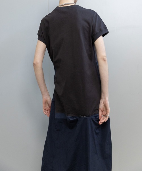 MARECHAL TERRE（マルシャルテル）の「アシンメトリーコンビネーションワンピース（ワンピース・レディース・マスタード/ネイビー/チャコールグレー/ブラック・MEDIUM）」の22枚目の写真