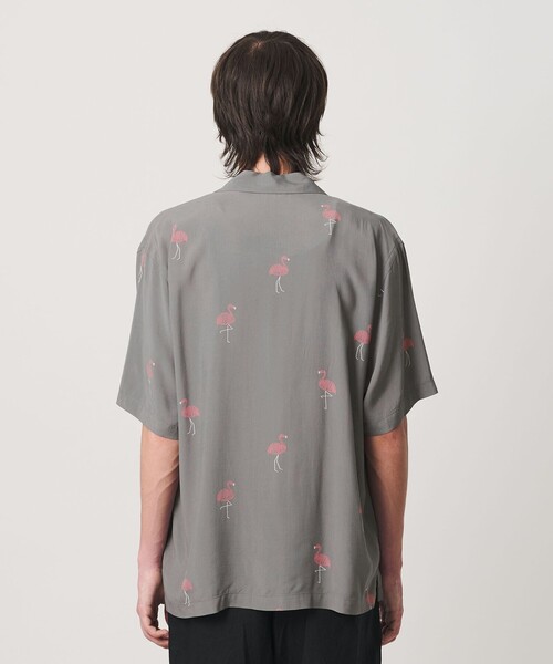 TOWN(タウン)の「<TOWN>FLAMINGO オープンカラー シャツ(シャツ/ブラウス・メンズ・グレー系/ブラック・M/XL/S/L)」の10枚目の写真