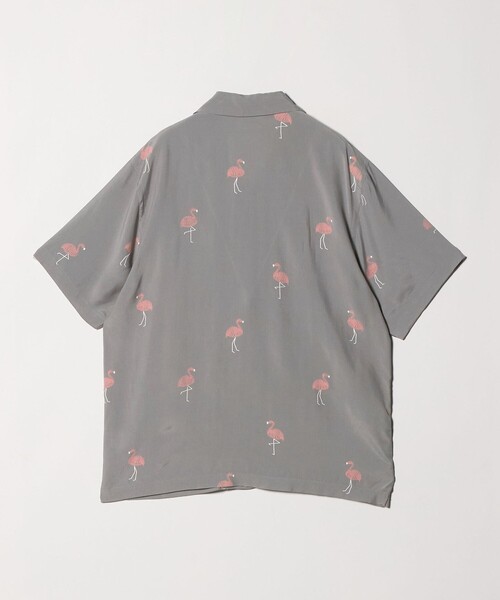 TOWN(タウン)の「<TOWN>FLAMINGO オープンカラー シャツ(シャツ/ブラウス・メンズ・グレー系/ブラック・M/XL/S/L)」の12枚目の写真
