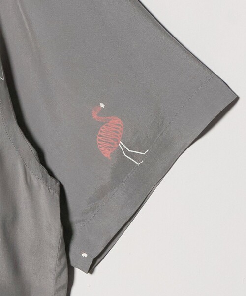 TOWN(タウン)の「<TOWN>FLAMINGO オープンカラー シャツ(シャツ/ブラウス・メンズ・グレー系/ブラック・M/XL/S/L)」の15枚目の写真