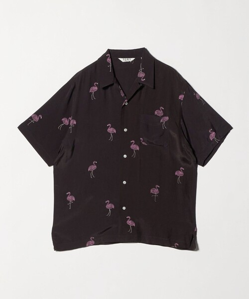 TOWN(タウン)の「<TOWN>FLAMINGO オープンカラー シャツ(シャツ/ブラウス・メンズ・グレー系/ブラック・M/XL/S/L)」の21枚目の写真