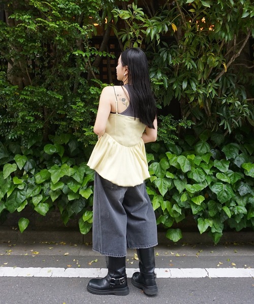 Ameri(アメリ)の「LOOSE DENIM HALF PANTS(デニムパンツ・レディース・ブラック/ブルー・26inch/25inch/24inch)」の19枚目の写真