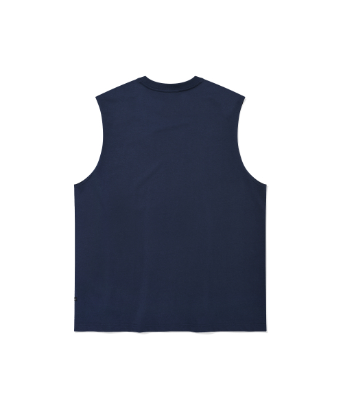 COVERNAT(カバーナット)の「チェックボードグラフィックスリーブレスネイビー(Tシャツ/カットソー・レディース・その他・SMALL/MEDIUM/LARGE/X-LARGE/XX-LARGE)」の1枚目の写真