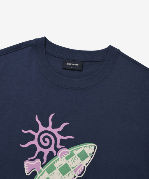 COVERNAT(カバーナット)の「チェックボードグラフィックスリーブレスネイビー(Tシャツ/カットソー・レディース・その他・SMALL/MEDIUM/LARGE/X-LARGE/XX-LARGE)」の6枚目の写真