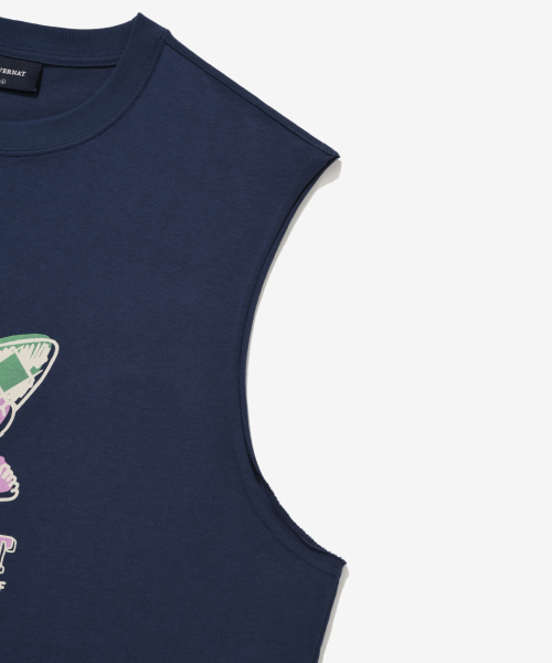 COVERNAT(カバーナット)の「チェックボードグラフィックスリーブレスネイビー(Tシャツ/カットソー・レディース・その他・SMALL/MEDIUM/LARGE/X-LARGE/XX-LARGE)」の8枚目の写真
