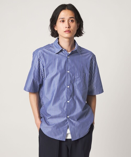 A DAY IN THE LIFE UNITED ARROWS(アデイインザライフユナイテッドアローズ)の「ブルーパターン リラックス レギュラーカラーシャツ<A DAY IN THE LIFE>(シャツ/ブラウス・メンズ・コバルトブルー/その他1/その他2・M/L)」の3枚目の写真