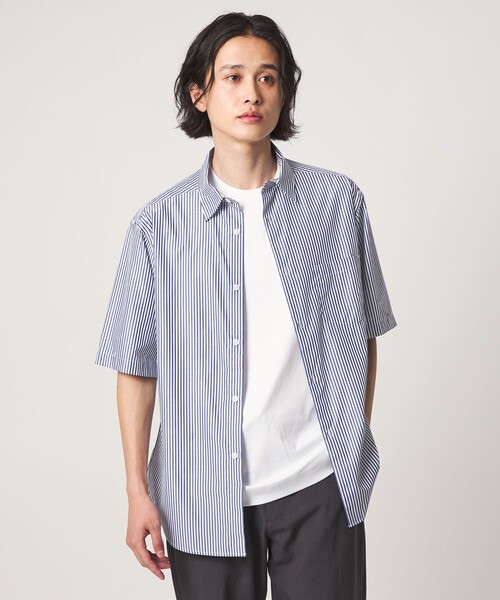 A DAY IN THE LIFE UNITED ARROWS(アデイインザライフユナイテッドアローズ)の「ブルーパターン リラックス レギュラーカラーシャツ<A DAY IN THE LIFE>(シャツ/ブラウス・メンズ・コバルトブルー/その他1/その他2・M/L)」の4枚目の写真
