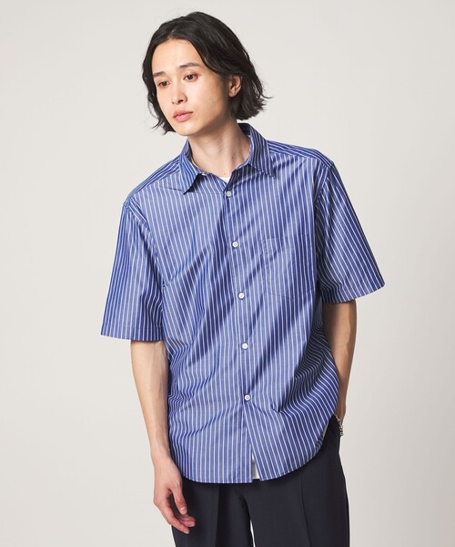 A DAY IN THE LIFE UNITED ARROWS(アデイインザライフユナイテッドアローズ)の「ブルーパターン リラックス レギュラーカラーシャツ<A DAY IN THE LIFE>(シャツ/ブラウス・メンズ・コバルトブルー/その他1/その他2・M/L)」の7枚目の写真