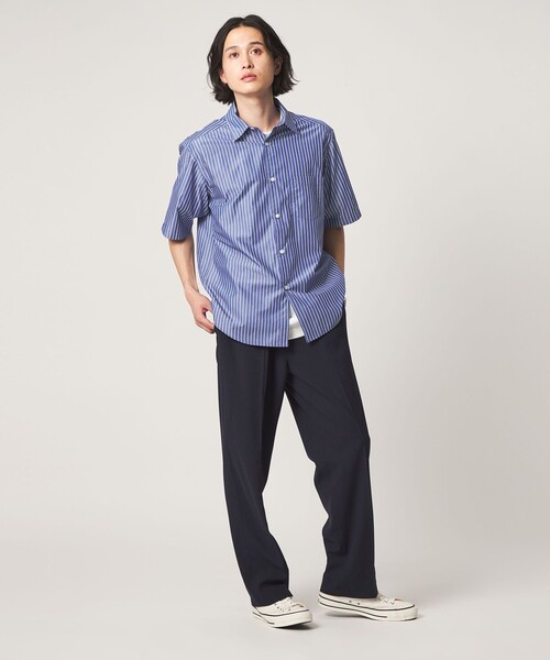 A DAY IN THE LIFE UNITED ARROWS(アデイインザライフユナイテッドアローズ)の「ブルーパターン リラックス レギュラーカラーシャツ<A DAY IN THE LIFE>(シャツ/ブラウス・メンズ・コバルトブルー/その他1/その他2・M/L)」の9枚目の写真