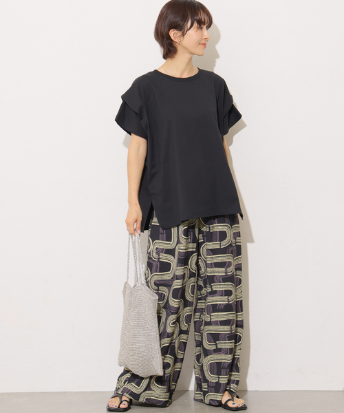 JOURNAL STANDARD relume(ジャーナルスタンダード レリューム)の「《追加2》ショルダータックルーズプルオーバー(Tシャツ/カットソー・レディース・チャコールグレー/ブラック/ブラウン/ホワイト・FREE)」の5枚目の写真