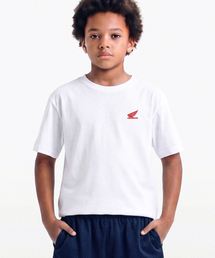 HONDA MOTORCYCLE（ホンダモーターサイクル）の「Kids Original Small Wing Logo Short Sleeve White（Tシャツ/カットソー）」