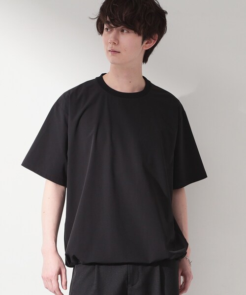 THE SHOP TK (ザ ショップ ティーケー )の「【KURO】 ポリバレント ドローコード付き 半袖Tシャツ 接触冷感/UVカット/洗濯機OK(Tシャツ/カットソー・メンズ・ブラック・01/02/03/04)」の10枚目の写真