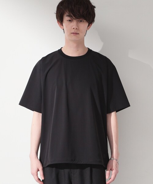 THE SHOP TK (ザ ショップ ティーケー )の「【KURO】 ポリバレント ドローコード付き 半袖Tシャツ 接触冷感/UVカット/洗濯機OK(Tシャツ/カットソー・メンズ・ブラック・01/02/03/04)」の3枚目の写真