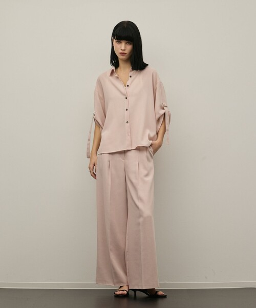 Diagram(ダイアグラム)の「シアーワイドパンツ(その他パンツ・レディース・ブラック/ピンク・36/38)」の6枚目の写真