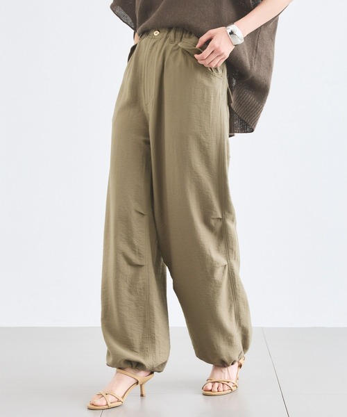 BARNYARDSTORM(バンヤードストーム)の「BARNYARDSTORM / フィラメントツイルカーゴパンツ / マシンウォッシャブル【JAPAN FABRIC】(その他パンツ・レディース・カーキ/ベージュ/チャコールグレー・M/S)」の3枚目の写真