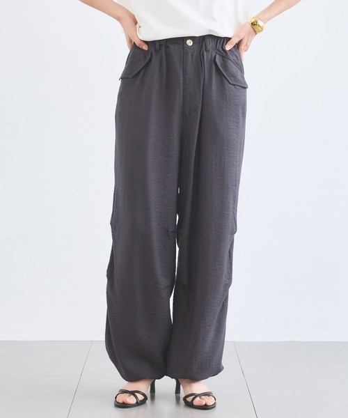 BARNYARDSTORM(バンヤードストーム)の「BARNYARDSTORM / フィラメントツイルカーゴパンツ / マシンウォッシャブル【JAPAN FABRIC】(その他パンツ・レディース・カーキ/ベージュ/チャコールグレー・M/S)」の2枚目の写真