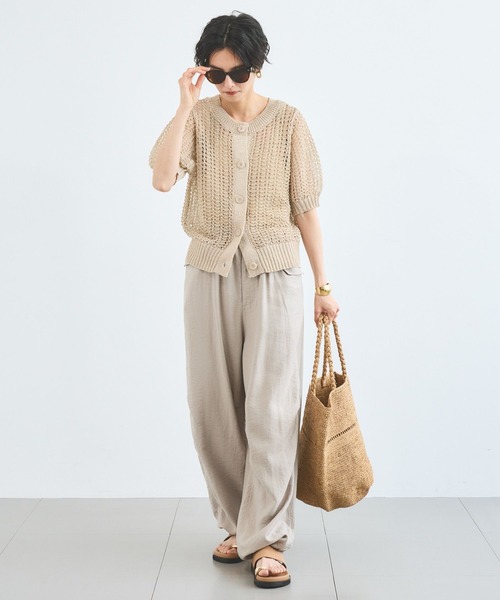 BARNYARDSTORM(バンヤードストーム)の「BARNYARDSTORM / フィラメントツイルカーゴパンツ / マシンウォッシャブル【JAPAN FABRIC】(その他パンツ・レディース・カーキ/ベージュ/チャコールグレー・M/S)」の7枚目の写真