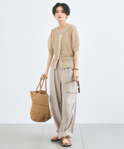 BARNYARDSTORM(バンヤードストーム)の「BARNYARDSTORM / フィラメントツイルカーゴパンツ / マシンウォッシャブル【JAPAN FABRIC】(その他パンツ・レディース・カーキ/ベージュ/チャコールグレー・M/S)」の6枚目の写真