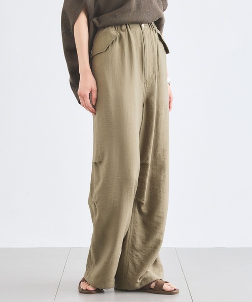 BARNYARDSTORM(バンヤードストーム)の「BARNYARDSTORM / フィラメントツイルカーゴパンツ / マシンウォッシャブル【JAPAN FABRIC】(その他パンツ・レディース・カーキ/ベージュ/チャコールグレー・M/S)」の18枚目の写真
