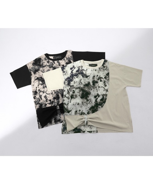 kOhAKU(コハク)の「【接触冷感】異素材ドッキングカットソー(Tシャツ/カットソー・レディース・ライトグレー/ブラック・FREE)」の20枚目の写真