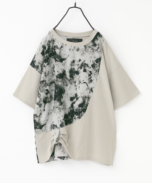 kOhAKU(コハク)の「【接触冷感】異素材ドッキングカットソー(Tシャツ/カットソー・レディース・ライトグレー/ブラック・FREE)」の19枚目の写真
