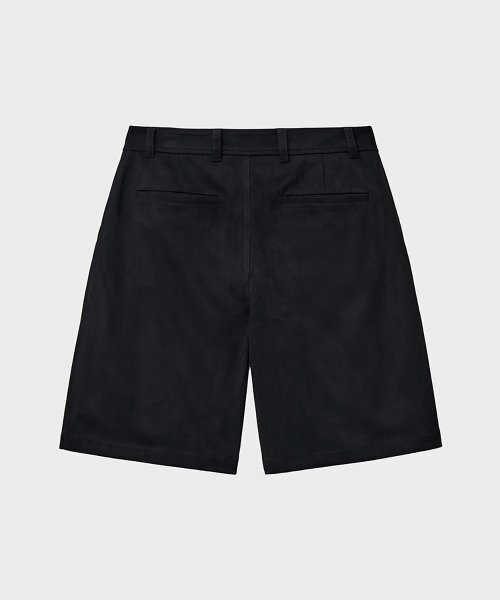 NOIRER(ノイア)の「スエードワイドバermudaパンツ(ネイビー)(その他パンツ・メンズ・その他・48/50/52)」の3枚目の写真