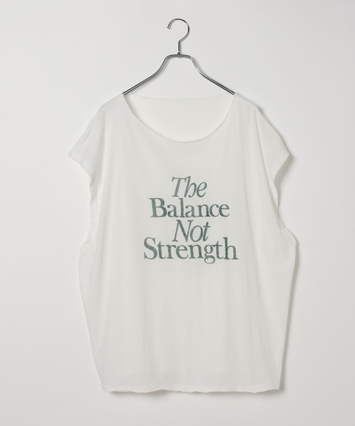 BAYFLOW（ベイフロー）の「[涼しい薄手素材]シアーピグメントノースリーブ T（Tシャツ/カットソー・レディース・カーキ/オフホワイト/チャコール・FREE）」の21枚目の写真