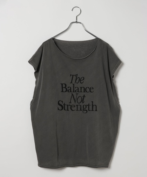 BAYFLOW（ベイフロー）の「[涼しい薄手素材]シアーピグメントノースリーブ T（Tシャツ/カットソー・レディース・カーキ/オフホワイト/チャコール・FREE）」の22枚目の写真