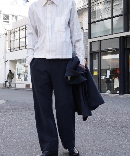 CAMIEL FORTGENS(カミエル フォートへンス)の「【CAMIEL FORTGENS】 BASIC SHIRT(シャツ/ブラウス・メンズ・ストライプ・X-LARGE/MEDIUM)」の3枚目の写真