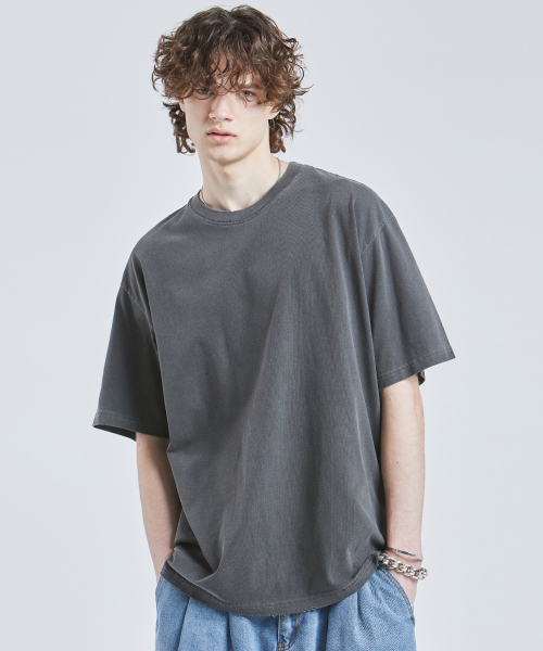 VTWO（ブイツー）の「ヴィンテージピグメントTシャツ (チャコール)（Tシャツ/カットソー・メンズ・その他・MEDIUM/LARGE）」の2枚目の写真