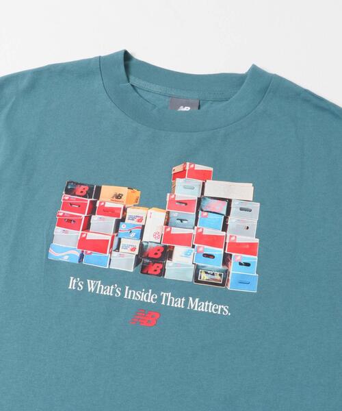 NEW BALANCE(ニューバランス)の「NEW BALANCE ボックスTシャツ(Tシャツ/カットソー・メンズ・グレー/ブラック/グリーン・LARGE/MEDIUM/X-LARGE)」の10枚目の写真
