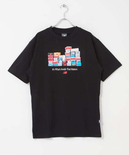 NEW BALANCE(ニューバランス)の「NEW BALANCE ボックスTシャツ(Tシャツ/カットソー・メンズ・グレー/ブラック/グリーン・LARGE/MEDIUM/X-LARGE)」の16枚目の写真