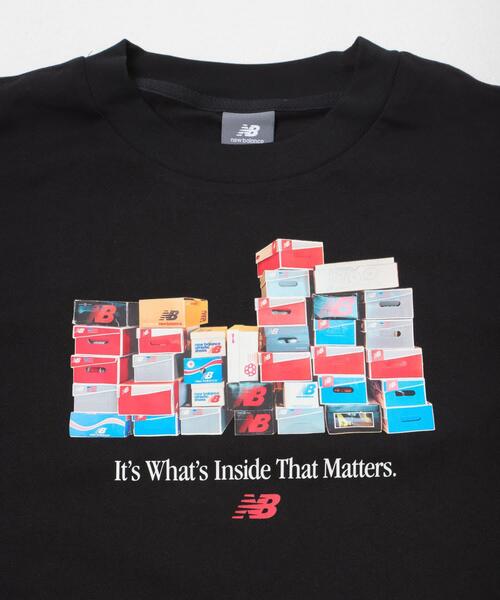 NEW BALANCE(ニューバランス)の「NEW BALANCE ボックスTシャツ(Tシャツ/カットソー・メンズ・グレー/ブラック/グリーン・LARGE/MEDIUM/X-LARGE)」の17枚目の写真