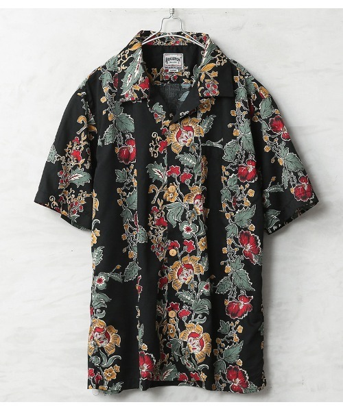 HOUSTON ヒューストン 41353 ALOHA SHIRT（BOTANICAL）アロハシャツ