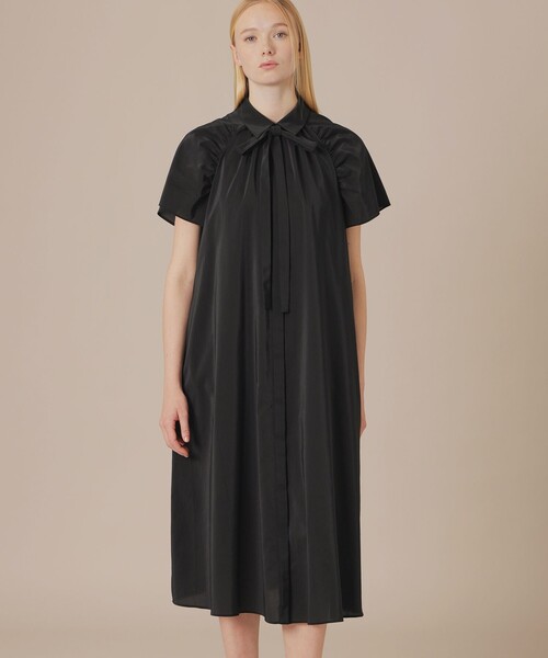 MACKINTOSH LONDON（マッキントッシュ ロンドン）の「コットンポリエステルワンピース（ワンピース・レディース・ベージュ/ブラック・38）」の2枚目の写真