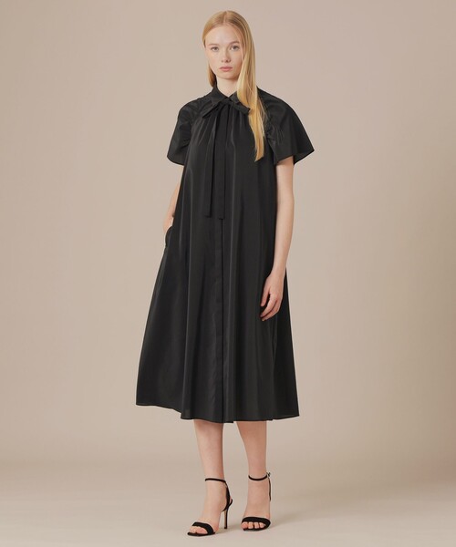 MACKINTOSH LONDON（マッキントッシュ ロンドン）の「コットンポリエステルワンピース（ワンピース・レディース・ベージュ/ブラック・38）」の3枚目の写真