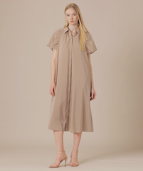 MACKINTOSH LONDON（マッキントッシュ ロンドン）の「コットンポリエステルワンピース（ワンピース・レディース・ベージュ/ブラック・38）」の5枚目の写真