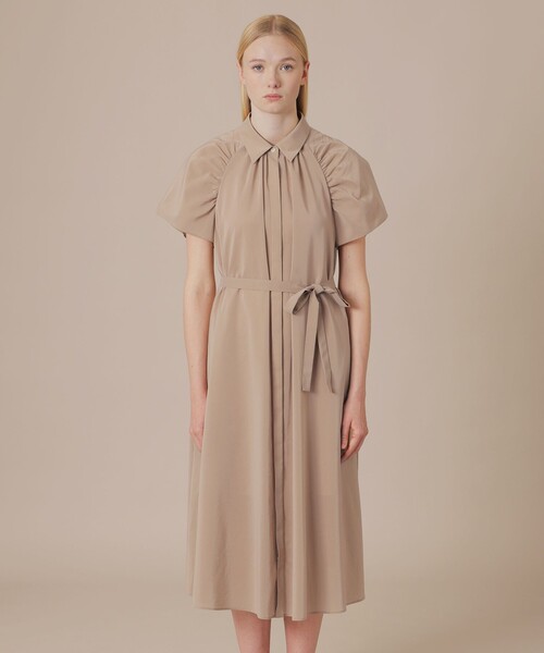 MACKINTOSH LONDON（マッキントッシュ ロンドン）の「コットンポリエステルワンピース（ワンピース・レディース・ベージュ/ブラック・38）」の6枚目の写真