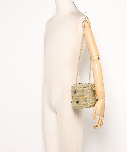 ADAM ET ROPE'（アダムエロペ）の「SURYO  BATU BAG（トートバッグ・レディース・ゴールド・FREE）」の2枚目の写真