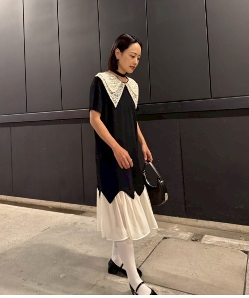 AMAIL(アマイル)の「Lace Collar Dress(ワンピース・レディース・ブラック・FREE)」の14枚目の写真