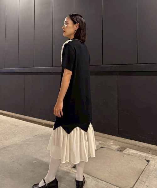 AMAIL(アマイル)の「Lace Collar Dress(ワンピース・レディース・ブラック・FREE)」の12枚目の写真