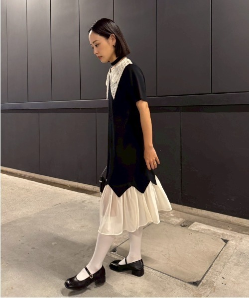AMAIL(アマイル)の「Lace Collar Dress(ワンピース・レディース・ブラック・FREE)」の11枚目の写真