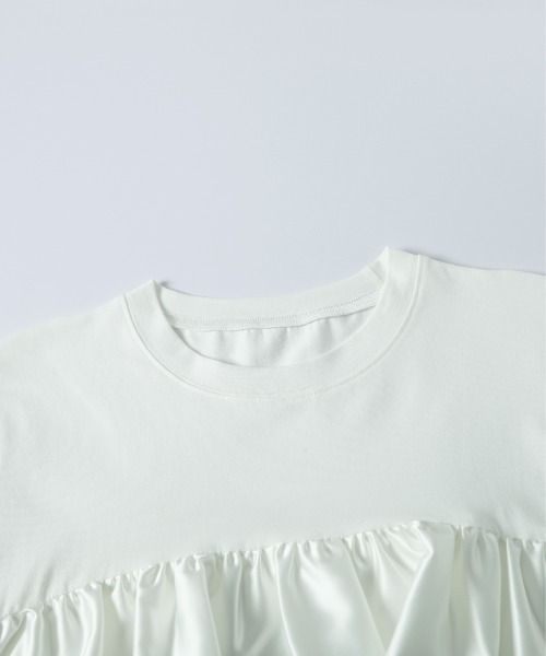 AMELY（エミリー）の「フリル×ドットパンツセットアップ（セットアップ・レディース・グレー系その他/ホワイト×ネイビー・M/L）」の16枚目の写真